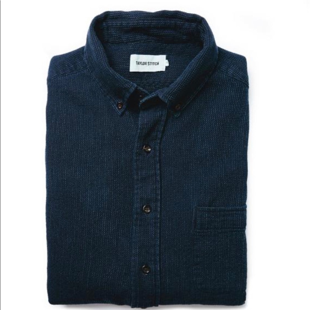 Taylor Stitch -The Jack in Indigo Waffle- XL